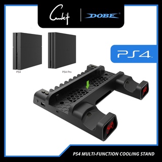 【 5.5 SALE 】DOBE PS4 SLIM / PS4 PRO / PS4 Multifunctional Cooling Fan Stand DualShock 4 Controller Charging Dock