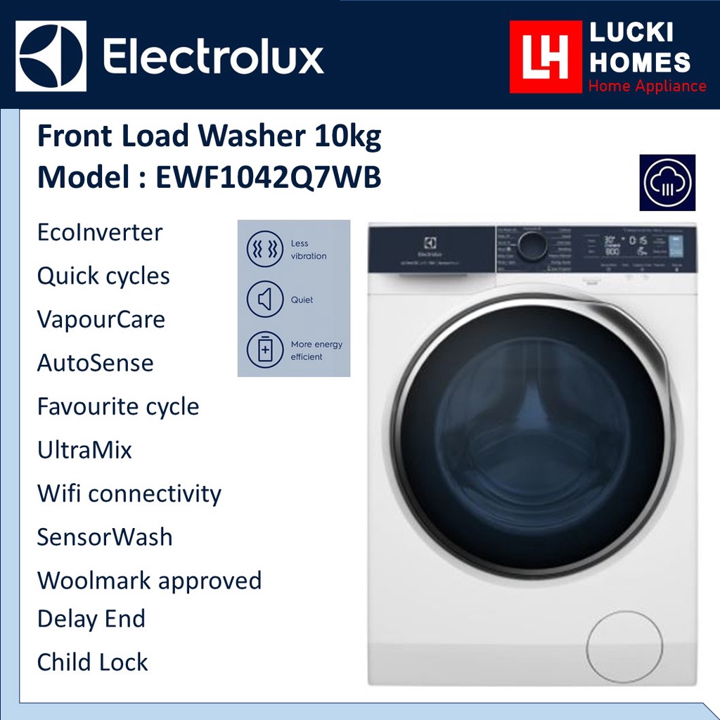 [NEW MODEL] Electrolux 10kg UltimateCare 700 Front Load Washing Machine ...