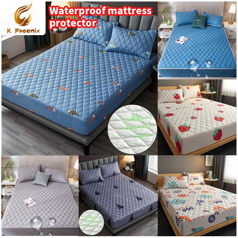 Buy Ready Stock Cadar Kalis Air Waterproof Mattress Protector Fitted Bedsheet Cadar Tilam Single Super Single Queen King Size Seetracker Malaysia