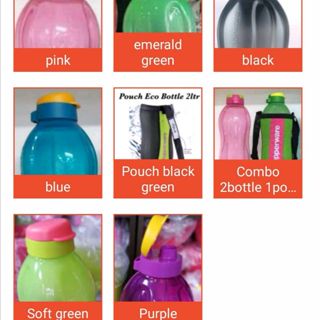 Tupperware Eco  1 0liter flip top Botol  Air  Shopee Malaysia