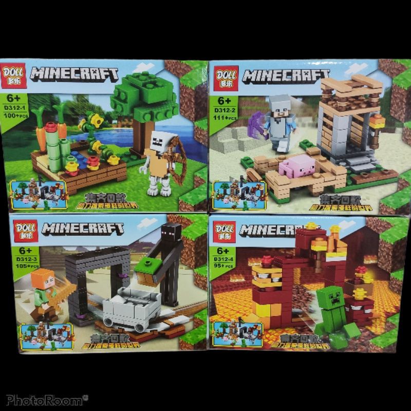 Buy New Lego 积木minecraft 我的世界4 In 1 Doll 312 Seetracker Malaysia