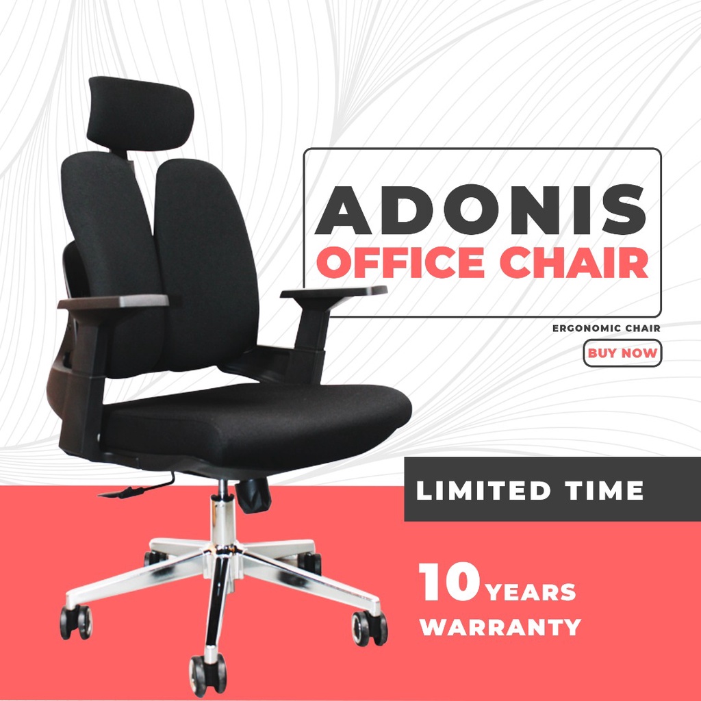 FINSSO : 916 HYACINTH ADONIS ERGONOMIC PREMIUM OFFICE CHAIR