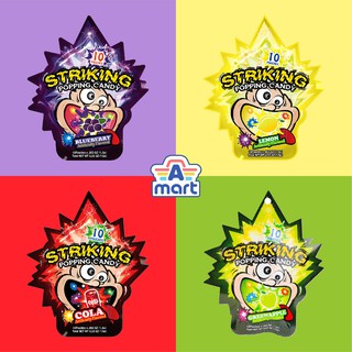 Striking Popping Candy 15g Green Apple Cola Blueberry Lemon