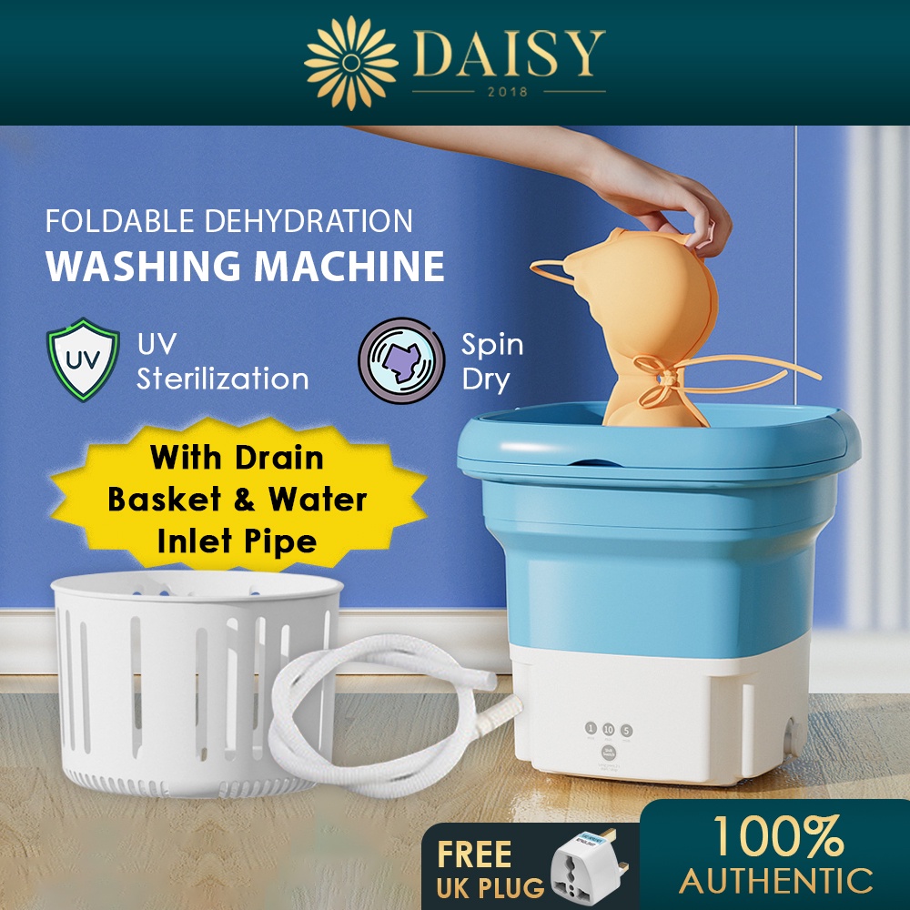 Foldable Mini Washing Machine With Drain Basket Bra Underwear Mesin Basuh Mini Portable Washing Machine Cuci Baju 洗衣機小型