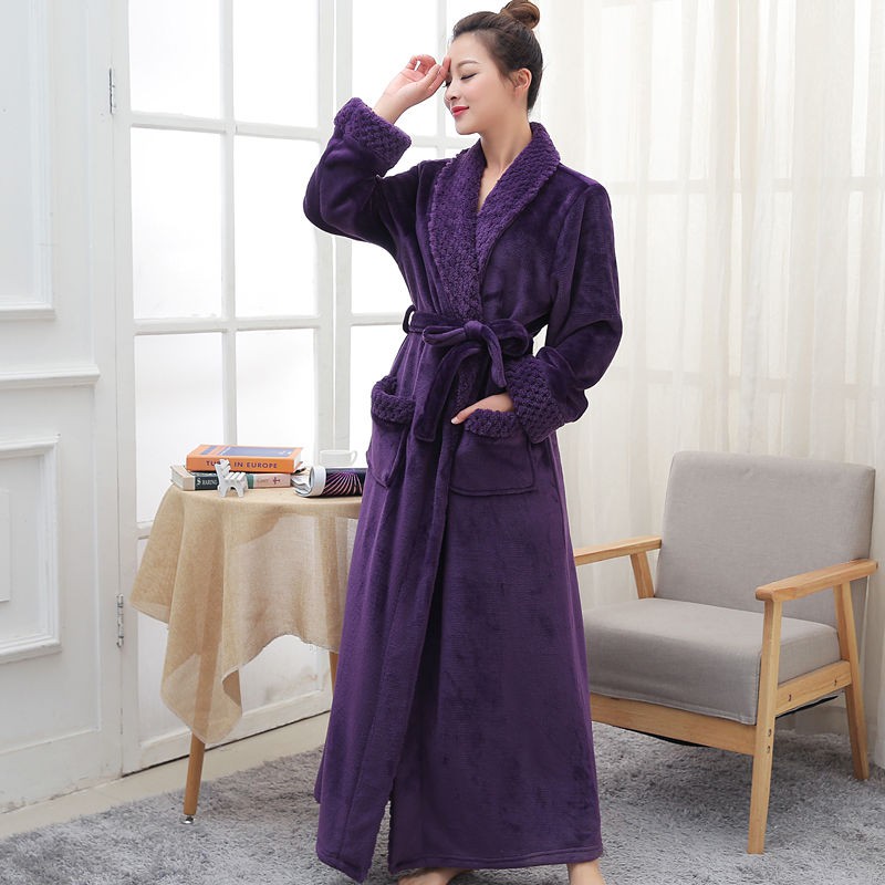 long velvet dressing gown