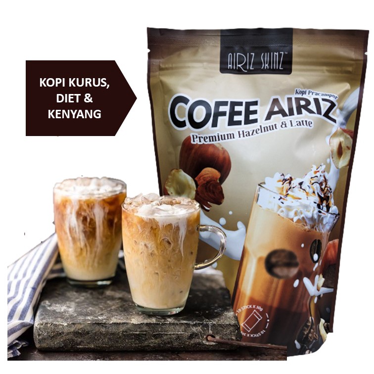 AIRIZ Kopi Latte Hazelnut Premium Coffee Diet Coffee Slim Coffee Latte