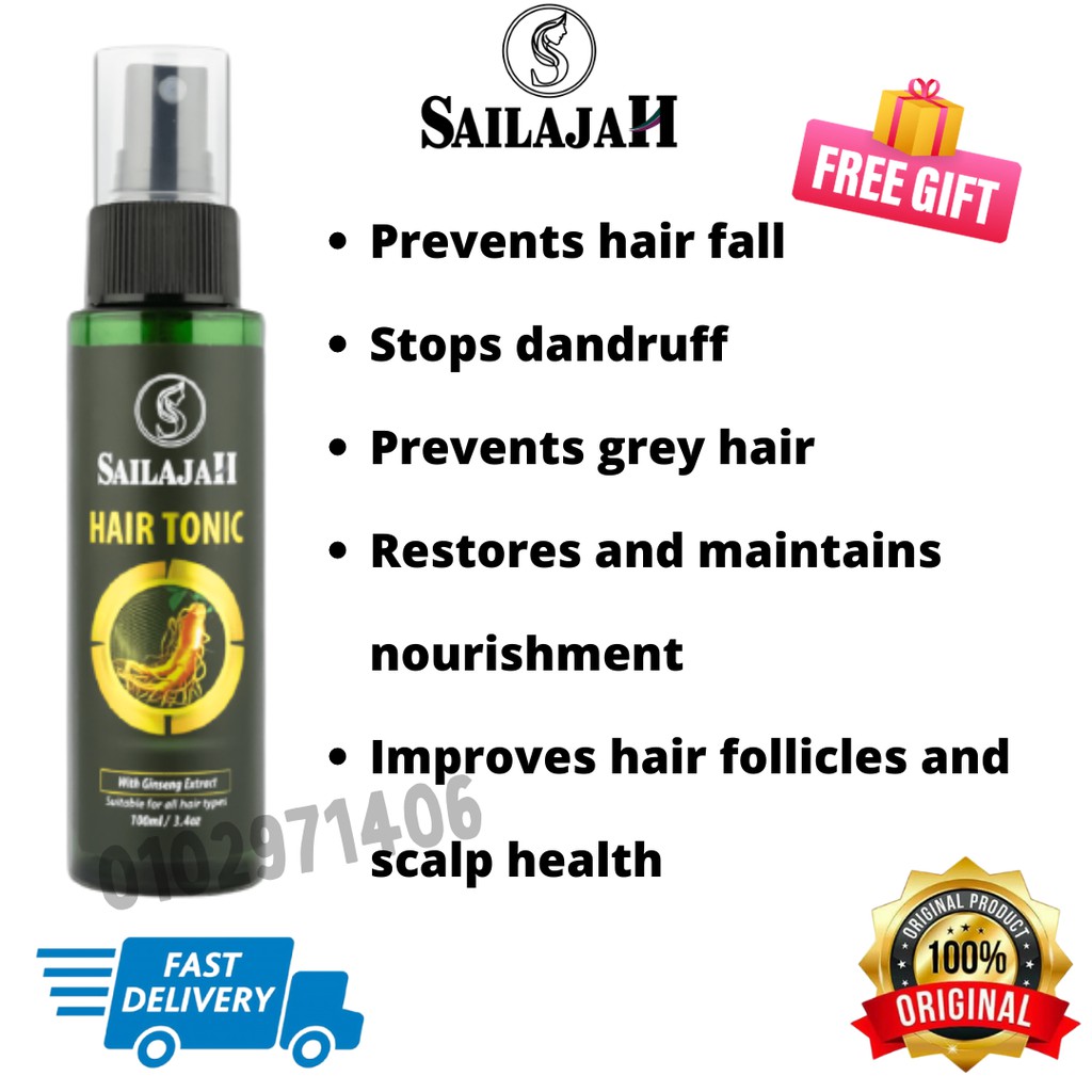 Sailajah Hair Tonic (100ml) with special FREE GIFT | Shopee Malaysia