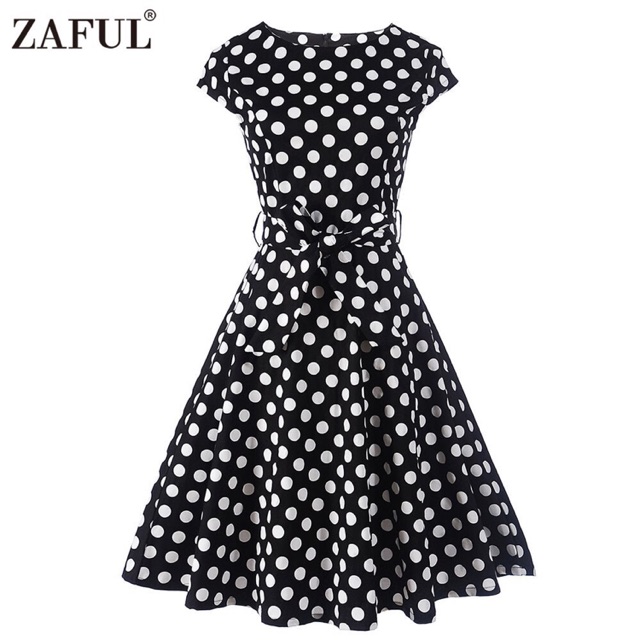 retro dress polka dot