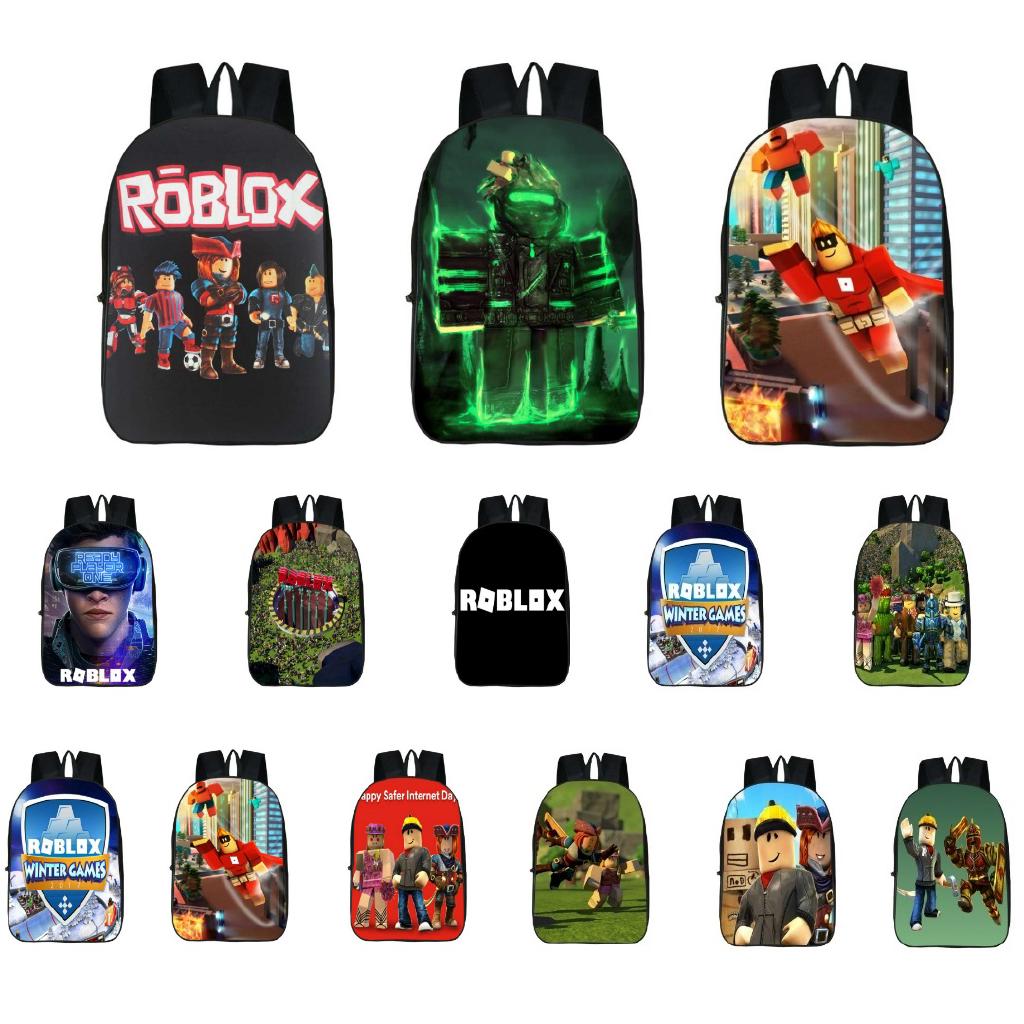 Ready Stock Mall Kids Roblox Backpack Boys Children Student School Bag Shopee Malaysia - roblox backpack free roblox accessories
