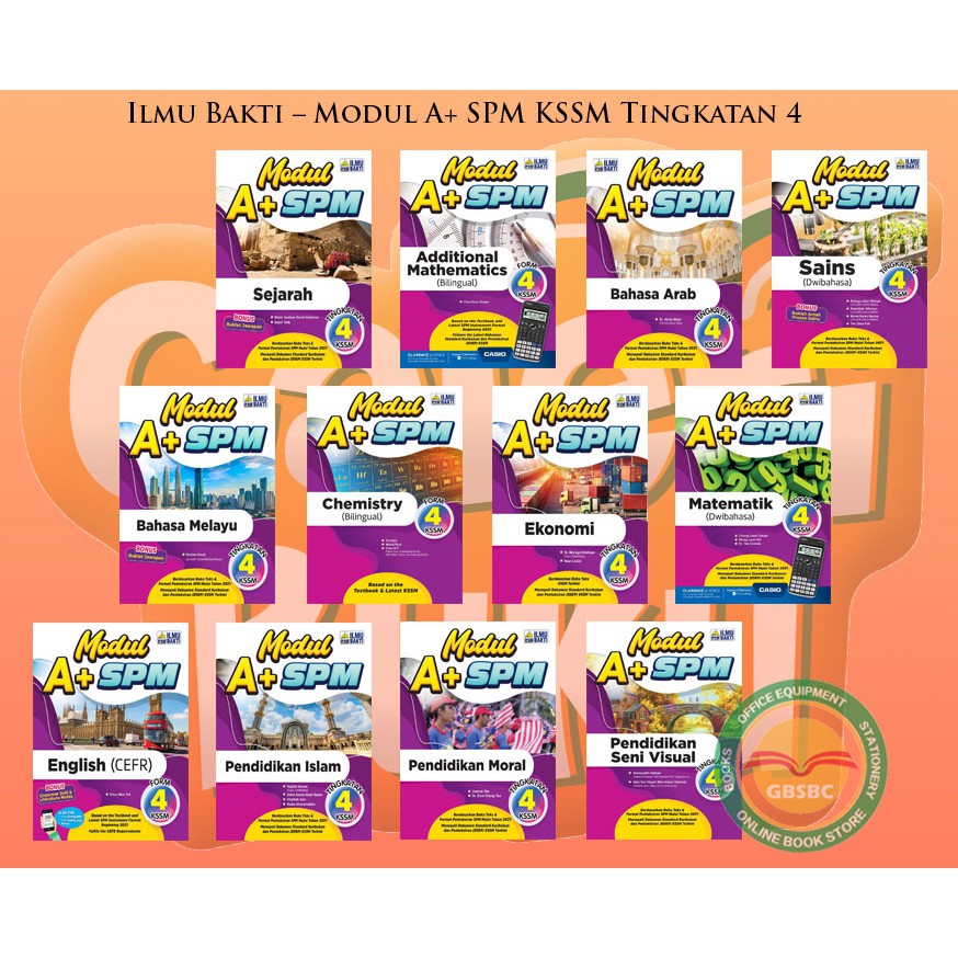 Buy Ilmu Bakti – Modul A+ SPM KSSM Tingkatan 4  SeeTracker Malaysia