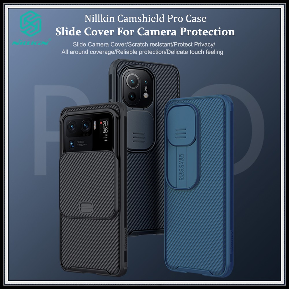 Nillkin For Xiaomi Mi 11 Pro Mi 11 Ultra Mi 11 Lite 4g 5g Casing Camshield Case Slide Camera 7527