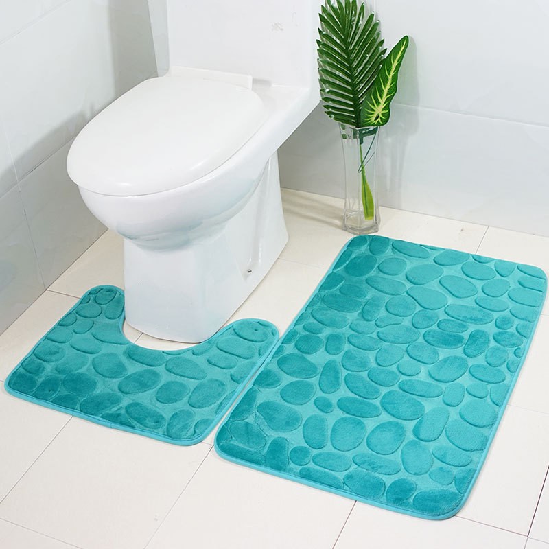 bath toilet mat set