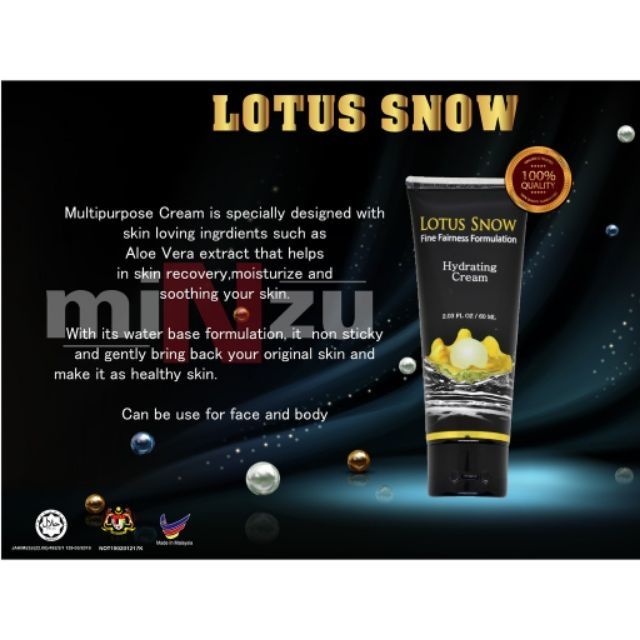 lotus snow hydrating cream