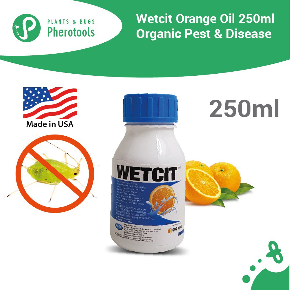 Pherotools 250ML WETCIT Orange Oil Natural Pest & Disease Control For