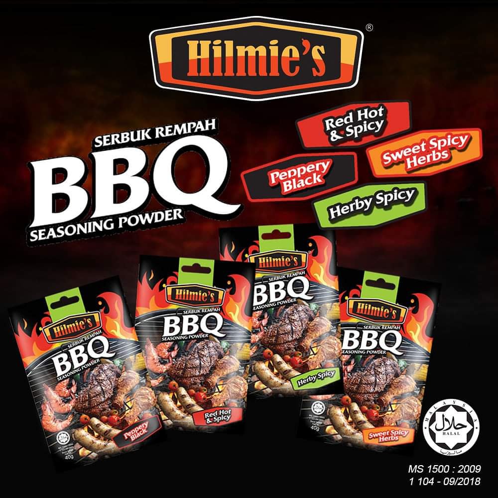 READY STOCK Serbuk Rempah BBQ Seasoning HILMIE'S BBQ Ingredient sesuai