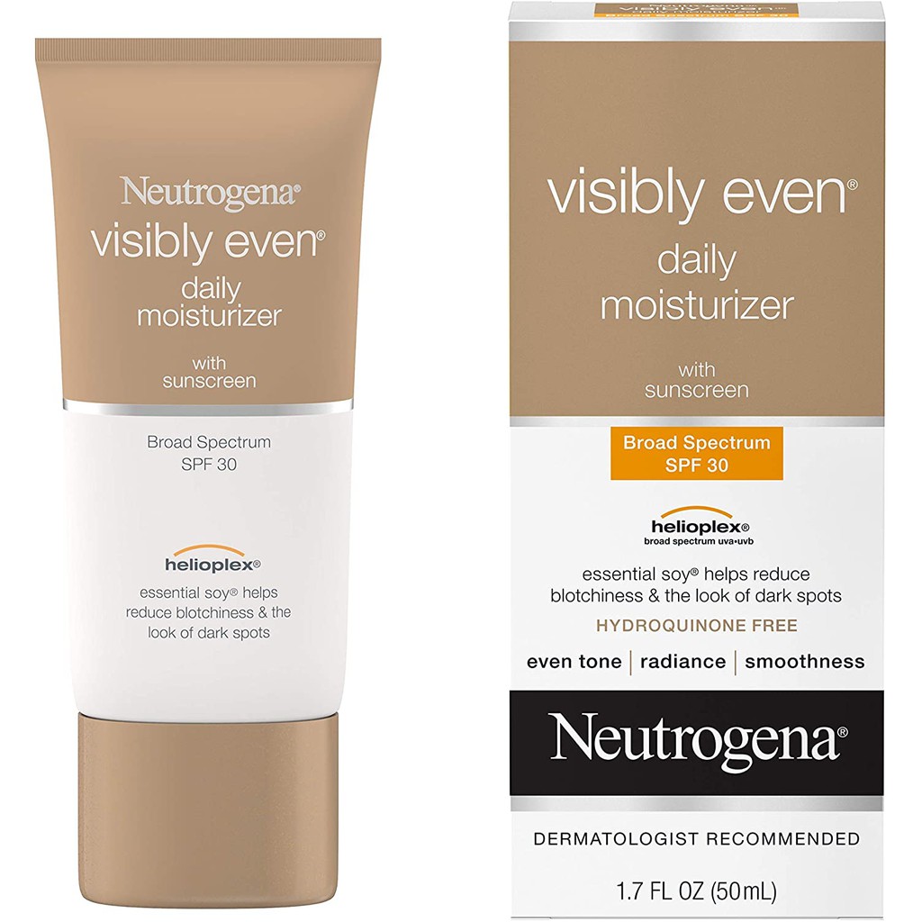 neutrogena visibly even daily facial moisturizer with broad spectrum spf 30 sunscreen