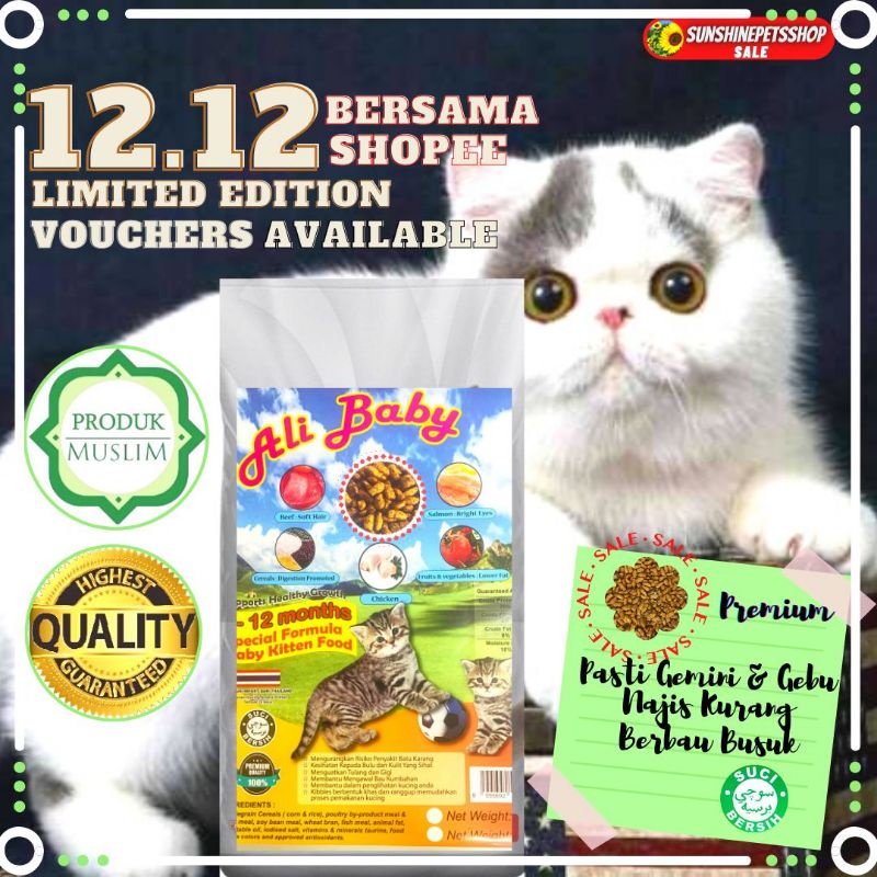 Makanan Kucing AliBaby 10kg | Shopee Malaysia
