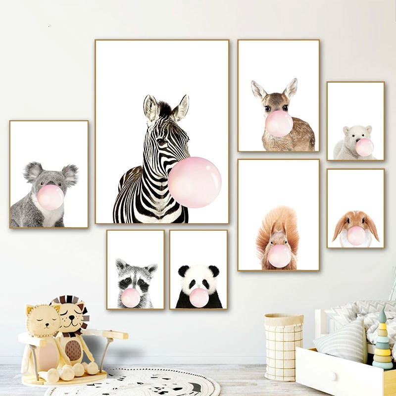 animal posters for baby room