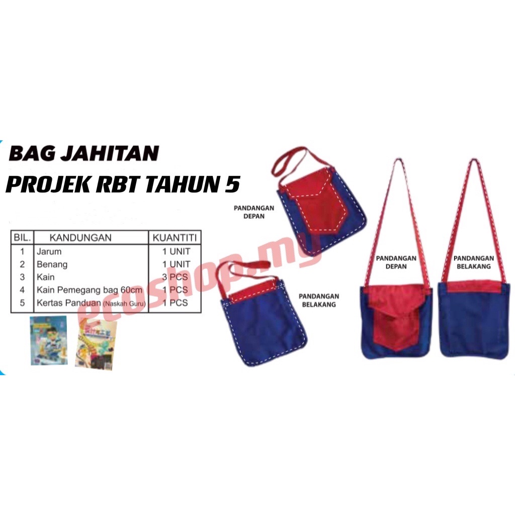 Projek RBT Tahun 5  Bag Jahitan  Teknologi Rumah Tangga  Sekolah