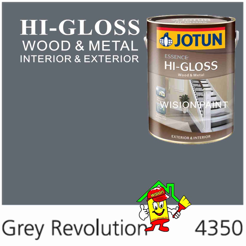 grey revolution 4350 ( 1L ) JOTUN HI GLOSS WOOD AND METAL PAINT
