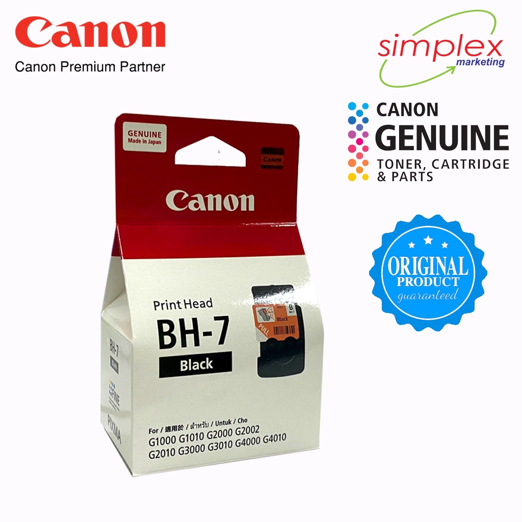 Canon BH7 BLACK Printhead Cartridge for PIXMA G1000/G1010/G2000