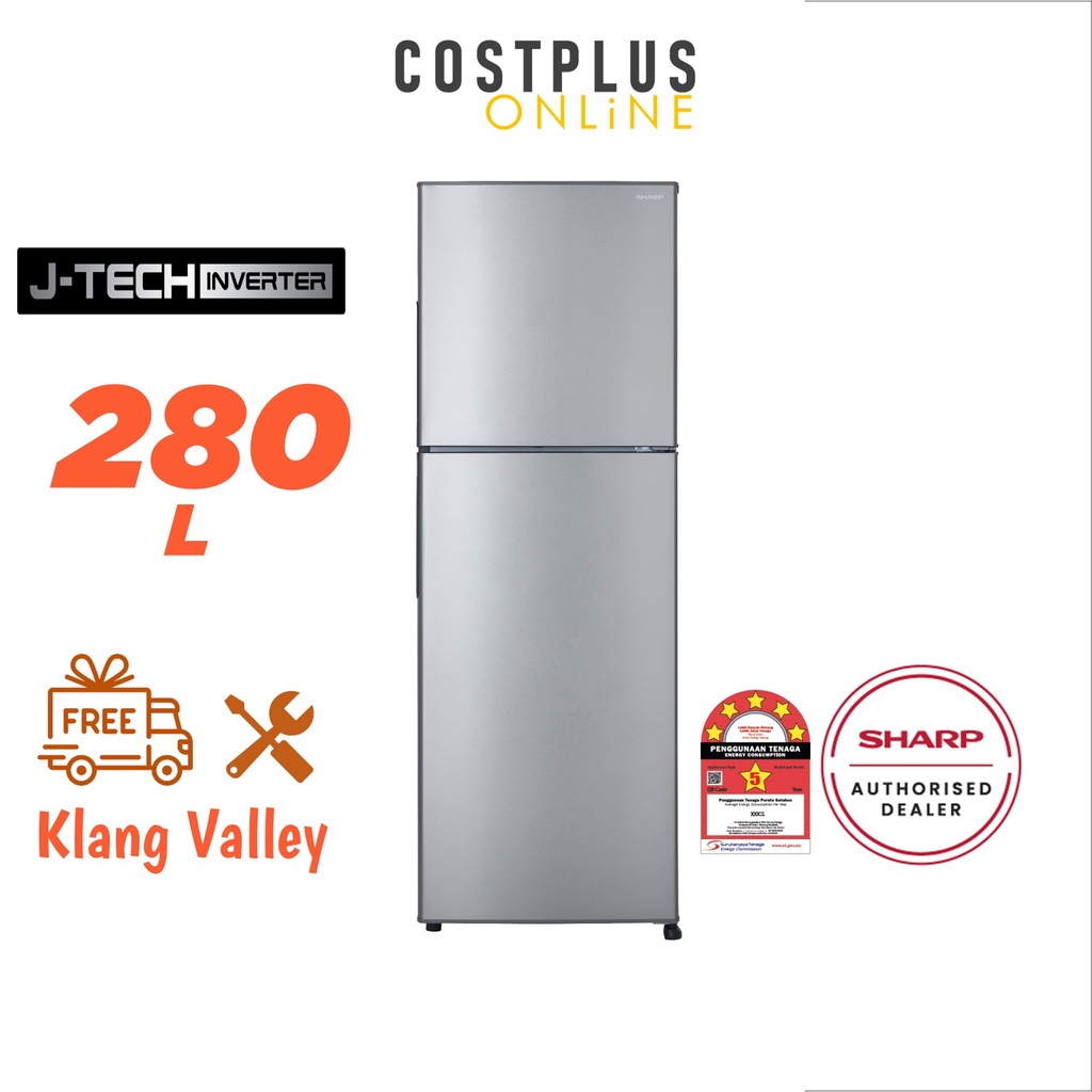 [FREE SHIPPING KLANG VALLEY] Sharp Fridge Refrigerator JTech Inverter