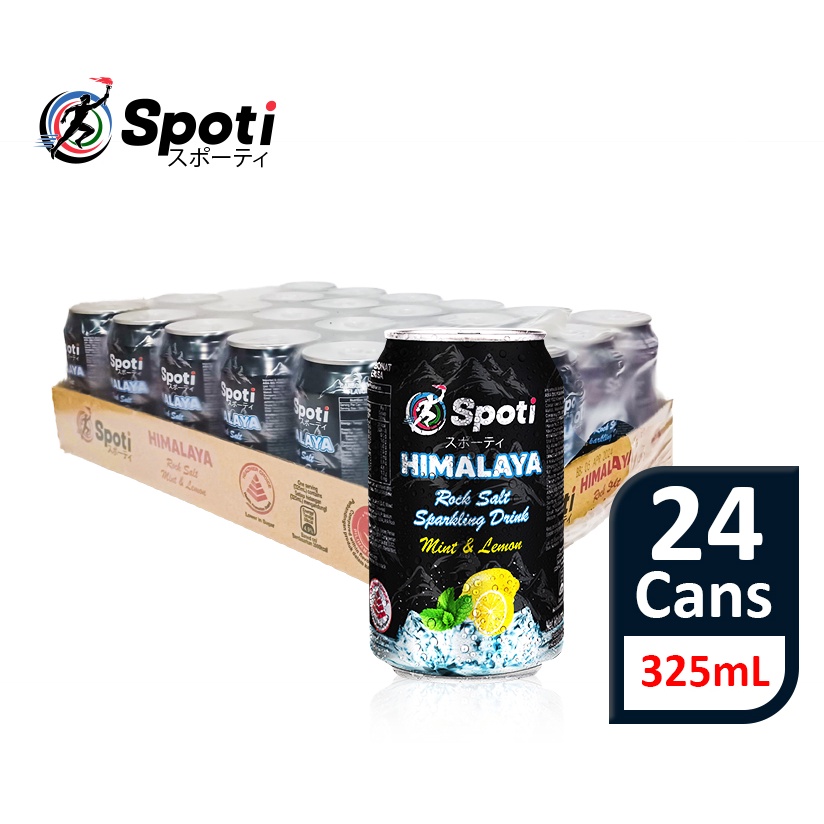 SPOTI Himalaya Rock Salt Mint & Lemon Refreshing Sparkling Sports Drink
