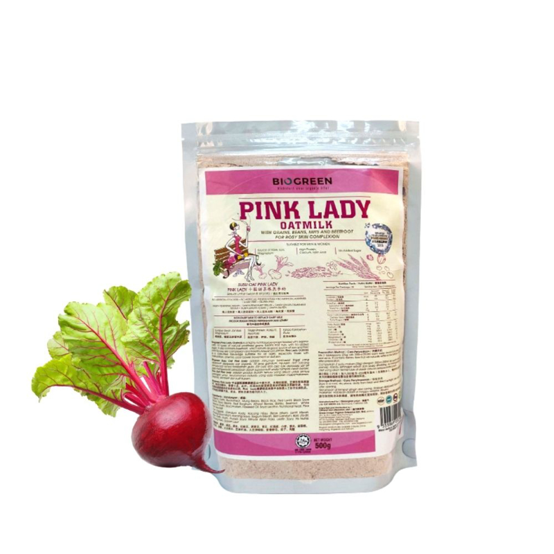 Biogreen Pink Lady Oatmilk Refill Pack 500g | BeeCost