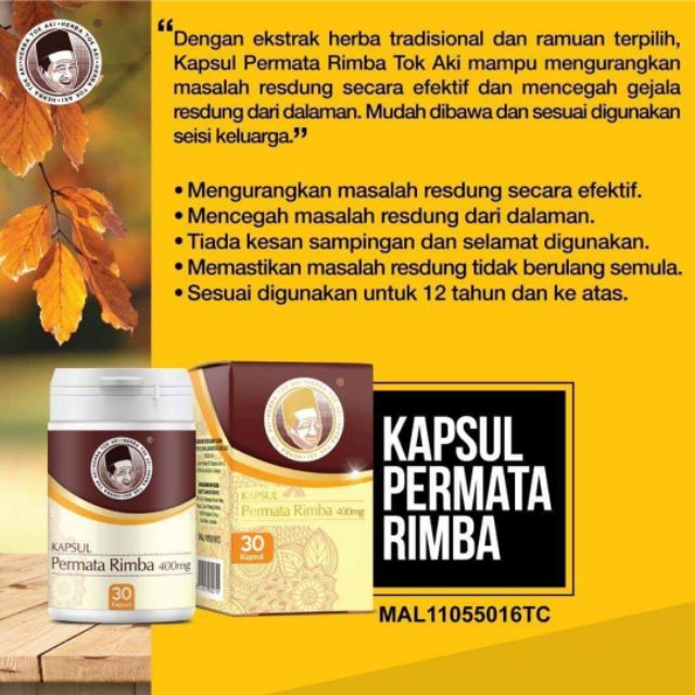 Ubat Resdung Herba Tok Aki Original Shopee Malaysia