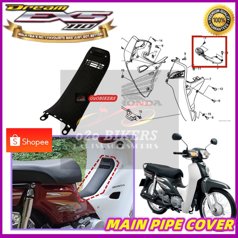 Buy Inner Cover Dream110 Motor Honda Ex5 110 Leg Shield Cover Inner Main Pipe Mainpipe Cover Cap Kepok Non Colour Parts Seetracker Malaysia