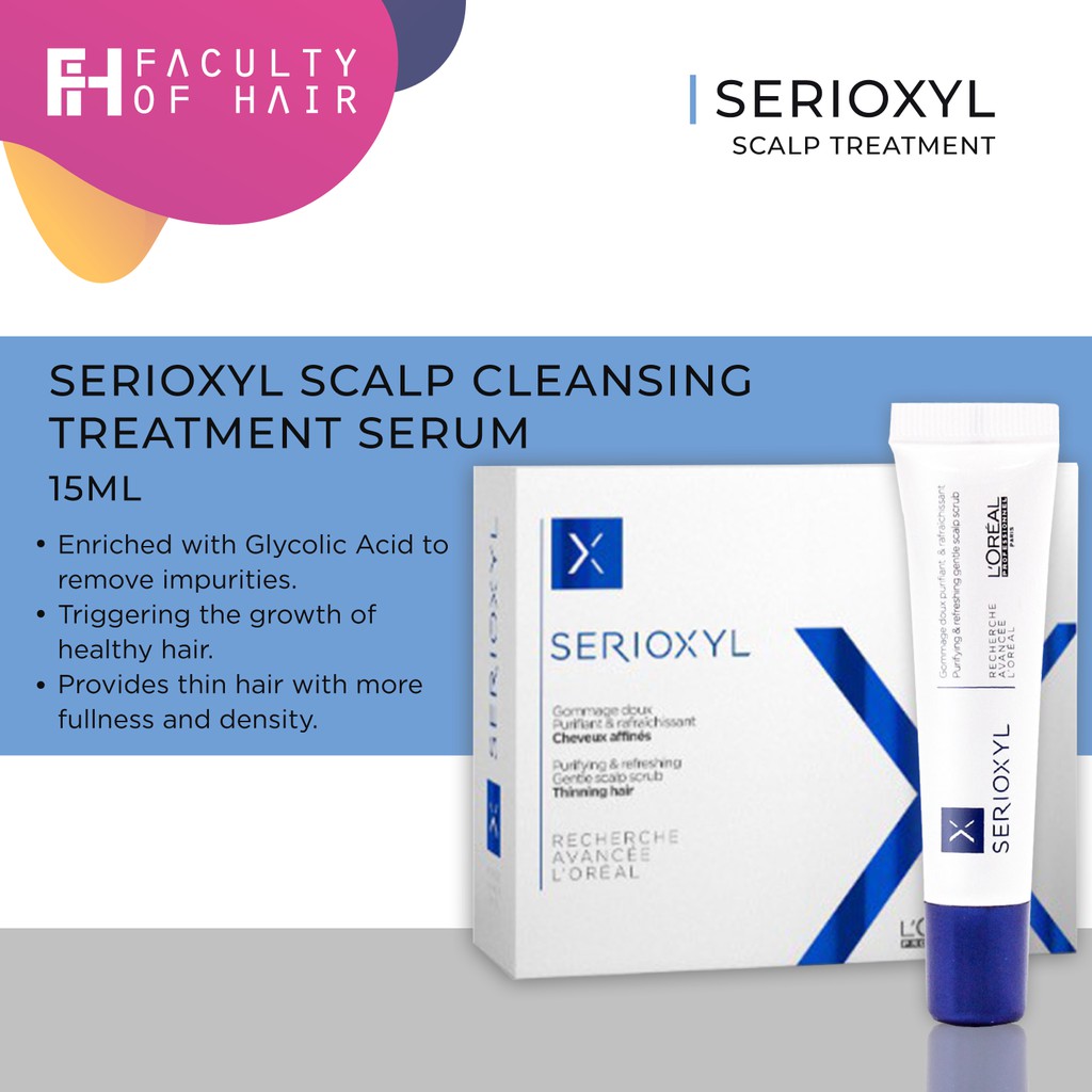 LOREAL Professional Serioxyl Scalp Cleansing Treatment (15ml) Shopee