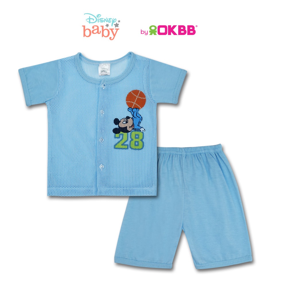 Disney Mickey Baby Boy Fashion Eyelet Clothing Cartoon Printed Graphic Party Suit Casual Wear Pyjamas MKMD1990_MKE001_B