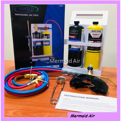 AWELD MAPP & OXYGEN BRAZING TORCH SET // Torch Set // Wielding Set