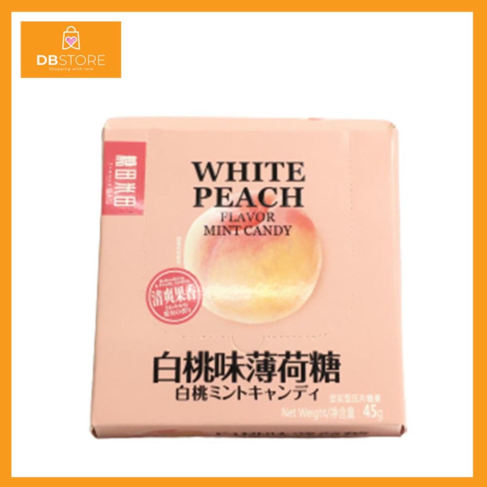 White Peach Flavor Mint Candy 【糖田米田】白桃味薄荷糖 45g 