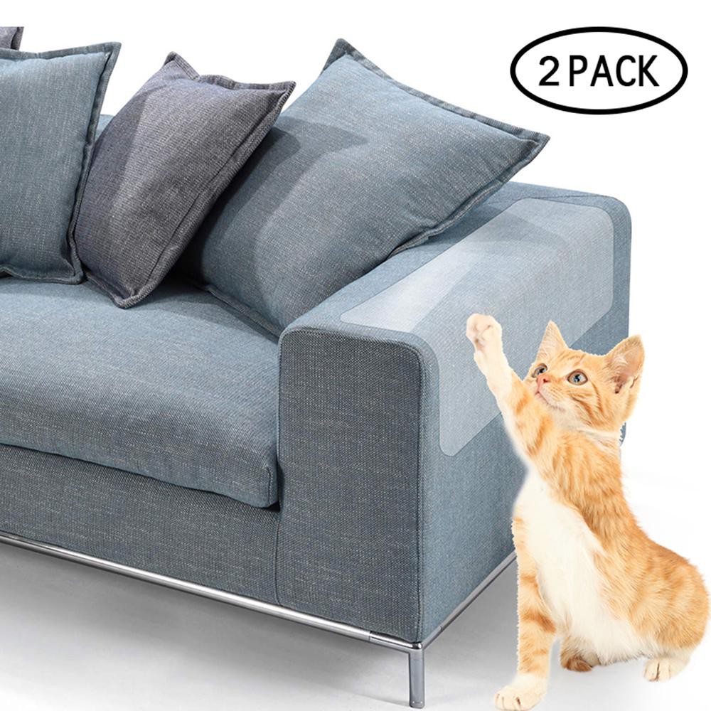 Cat Scratch Furniture Clear Premium Plastic Couch Guard From Cat