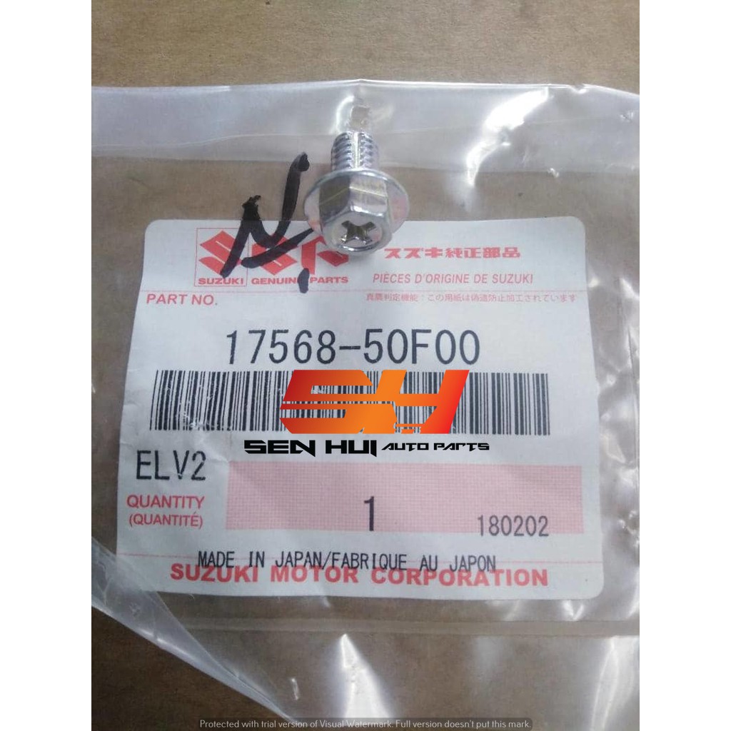 SUZUKI Vitara Air Ventilator Fuel Filter Union Bolt 17568-50F00 Genuine  Part | Shopee Malaysia