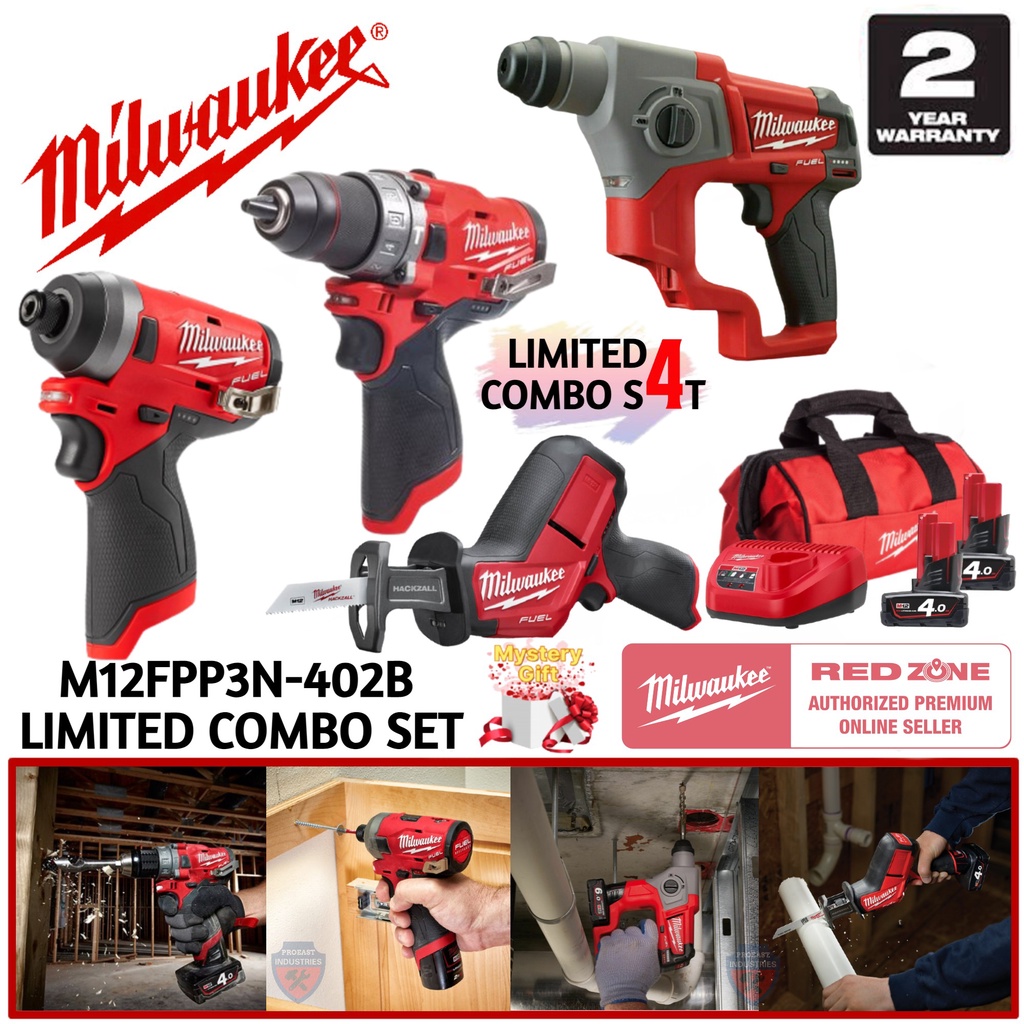 Milwaukee M12 FUEL 2-Speed Percussion Drill Driver Combo