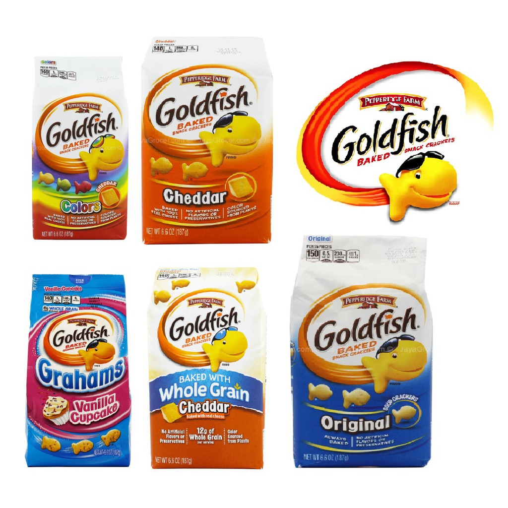 Pepperidge Farm Goldfish Baked Snack Crackers Assorted 187g | Shopee ...