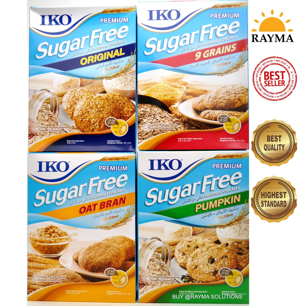 IKO Premium Sugar Free HiFiber Oatmeal Crackers, 178g Shopee Malaysia