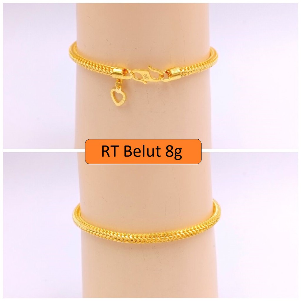 Rantai Tangan Belut Pandora Emas 916 Shopee Malaysia