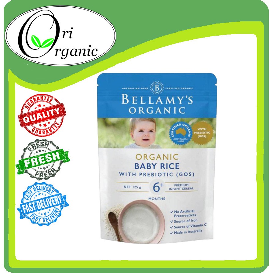 bellamy's organic rice cereal