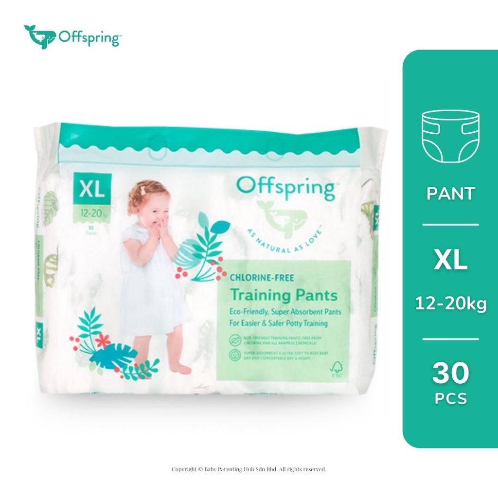 Offspring Diaper Fashion Pants XL 1220kg 30pcs Shopee Malaysia
