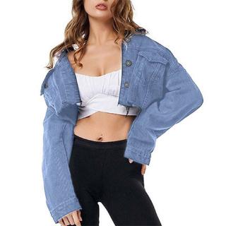 denim crop top jacket