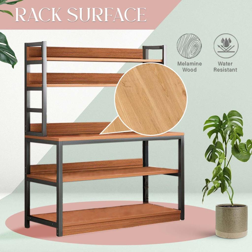 READY STOCK FINSSO: Kitchen Cabinet Rack 80CM/100CM/120CM / UTILITY SHELF/ STORAGE RACK