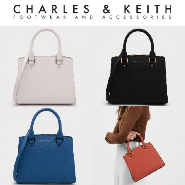 charles and keith structured bag