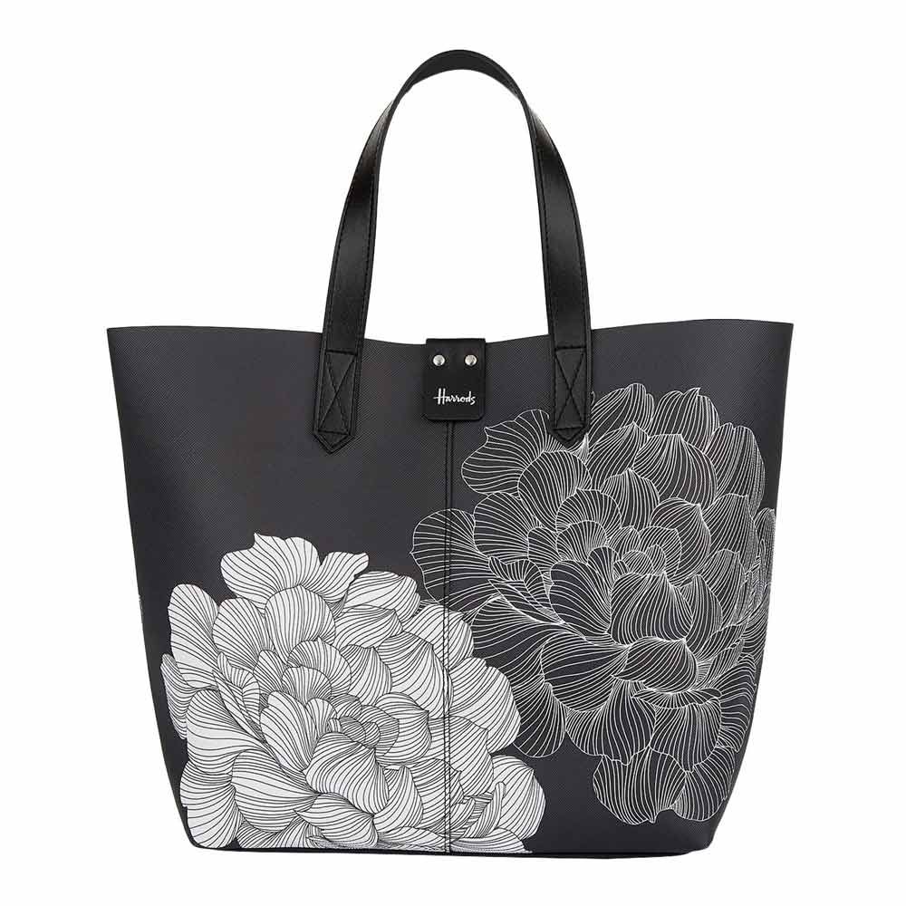Original Harrods Monochrome Floral Small Tote Bag Multi (Ready stock in Malaysia) | Shopee Malaysia