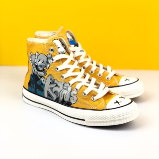 converse yellow high cut