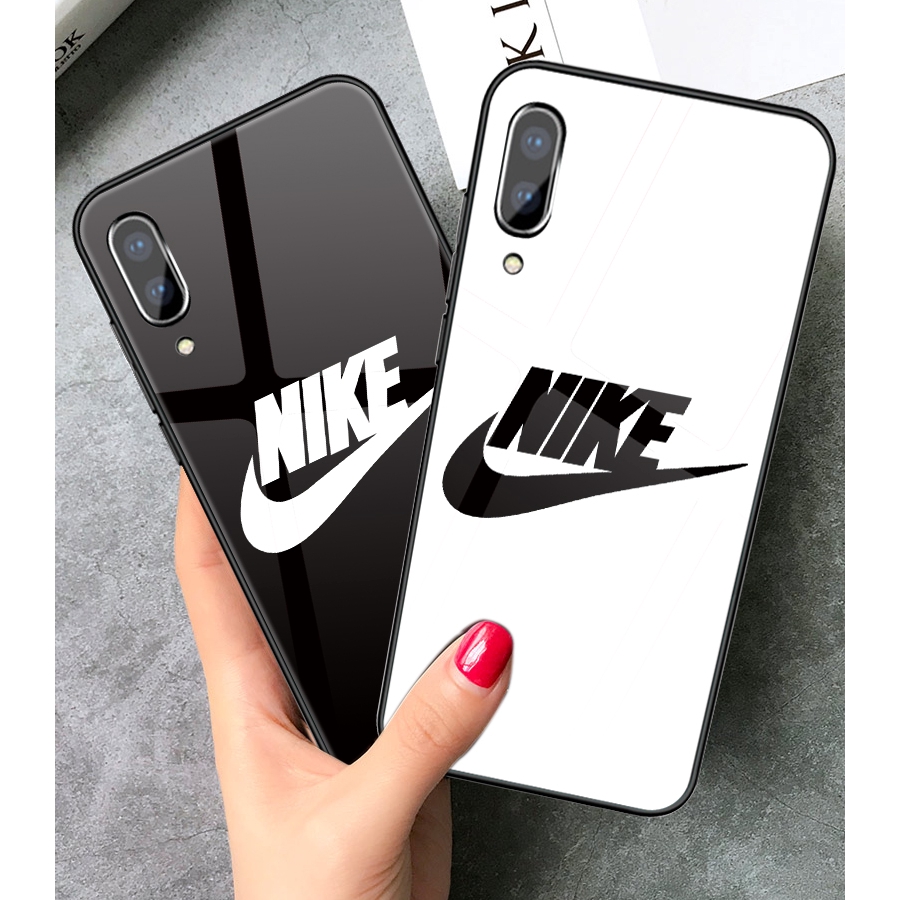 nike glass phone case