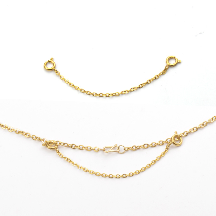 Necklace Bracelet Hook Type Anti-drop Chain Fixed Chain Safety Chain Anti-lost Chain Jewelry Accessories Lobster Clasp Chain