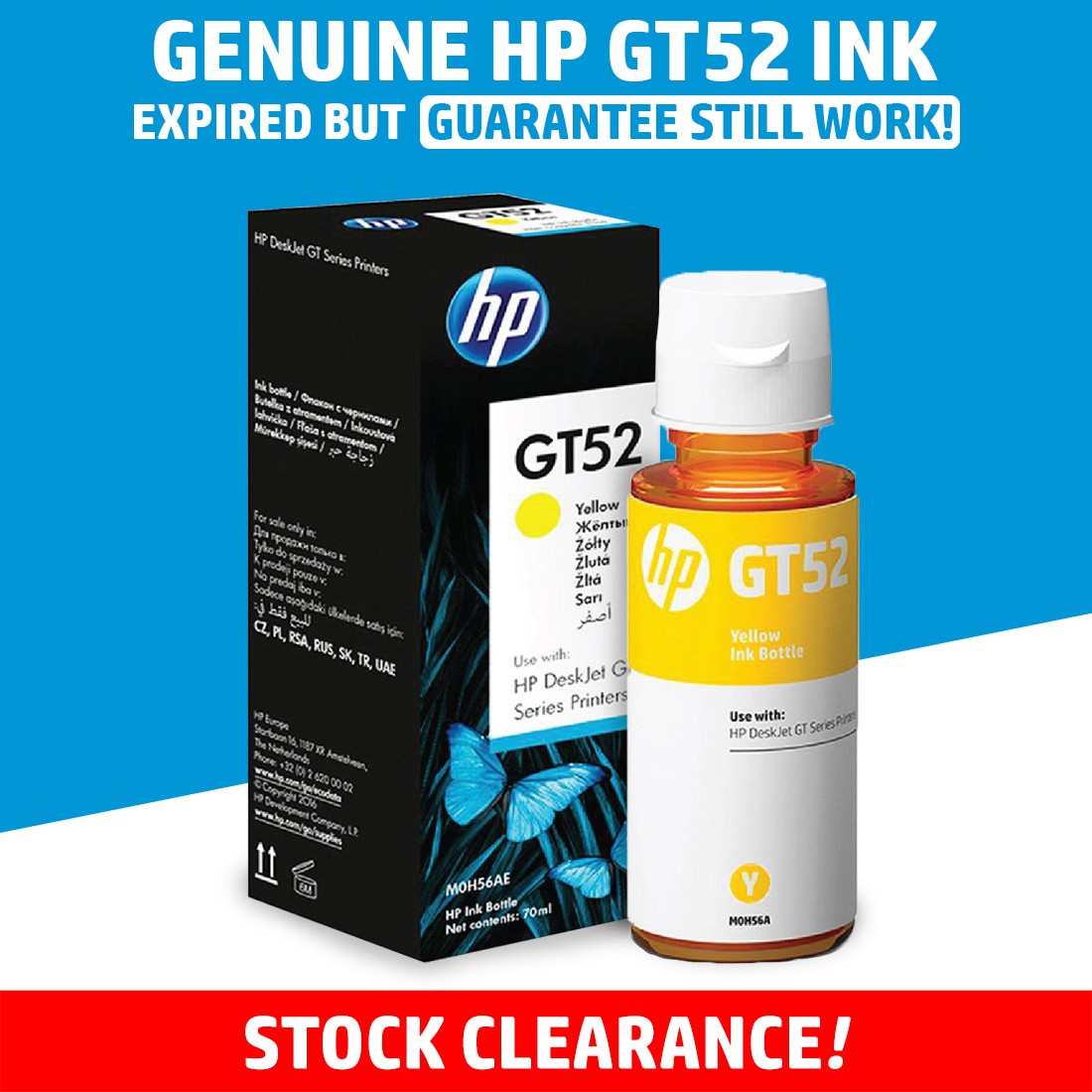 hp gt52 yellow